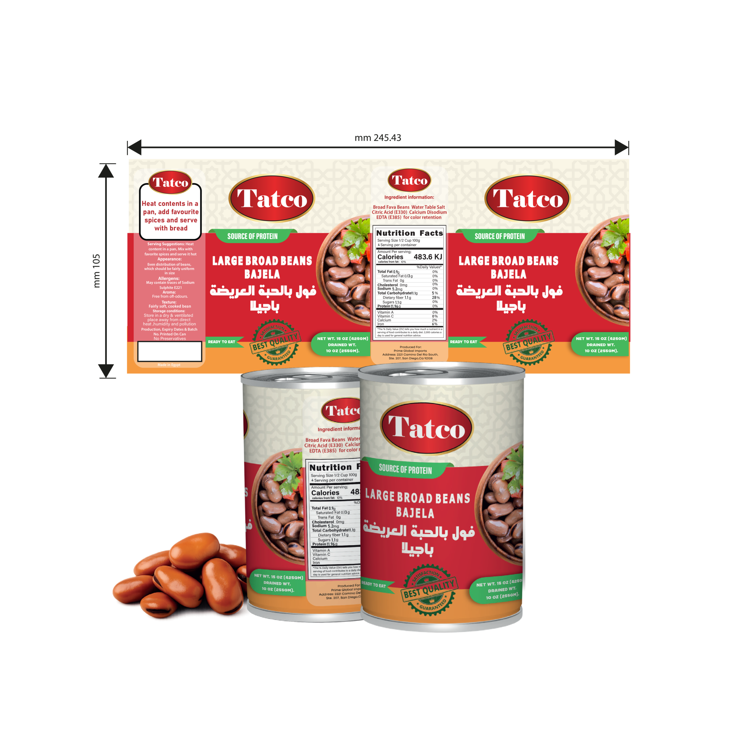 Tatco fava beans LRBB Projects Packaging