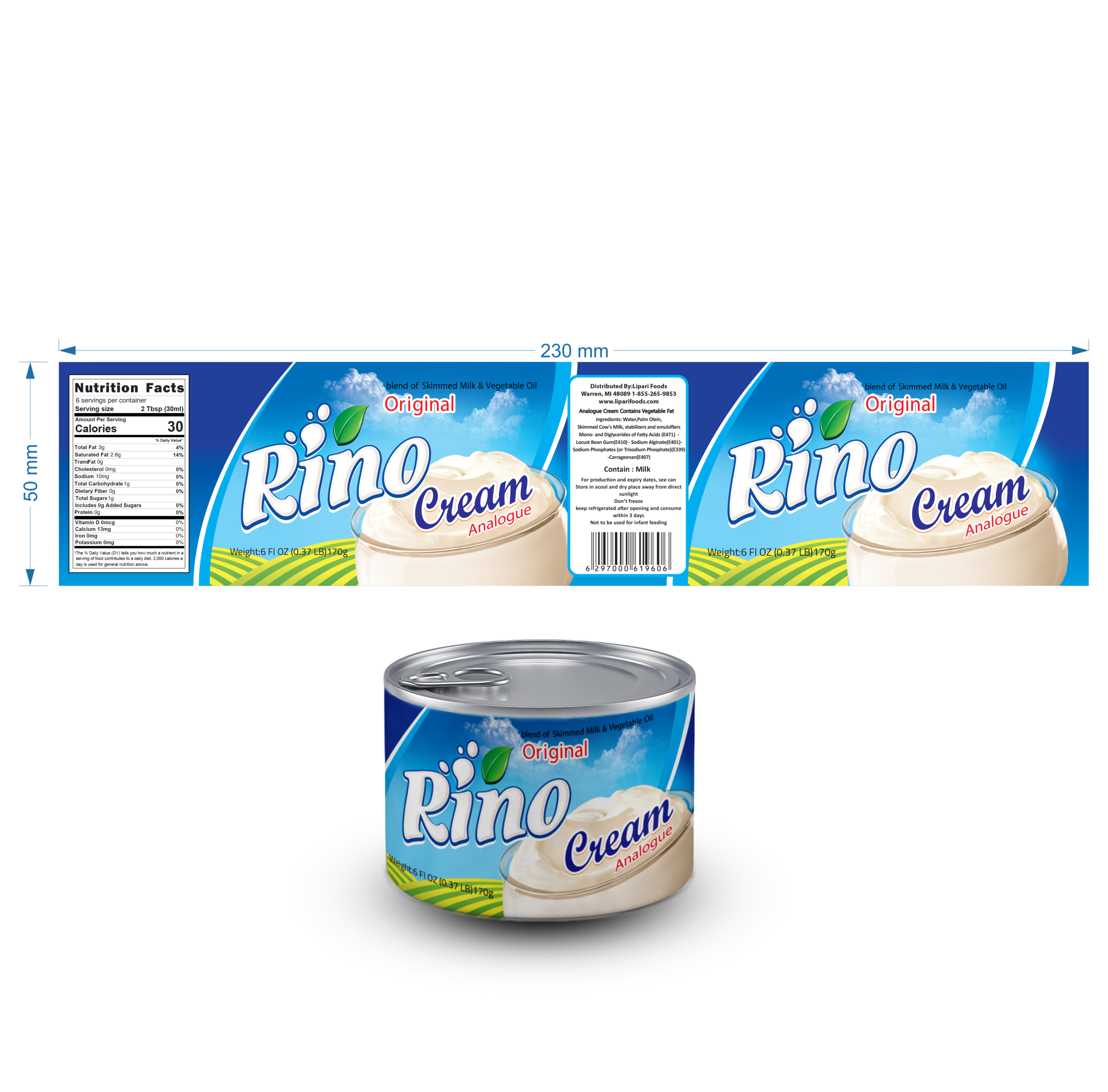 rino cream Projects Packaging
